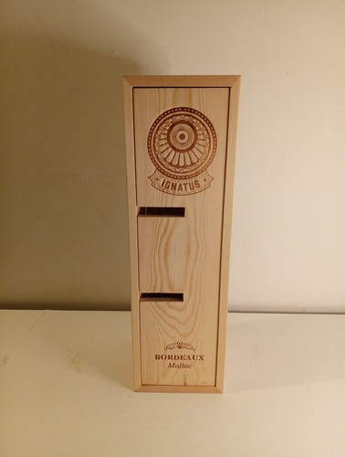 Wooden wine bottle holder - wine,