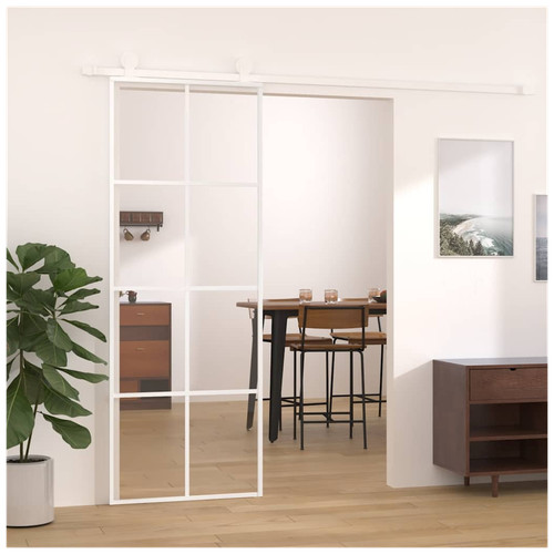 Sliding door white 76x205cm - sliding,