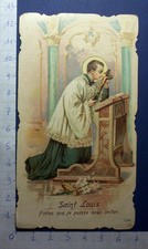 Saint Louis de Gonzague – Chromolithographie (vers 1900) - Image Pieuse F149