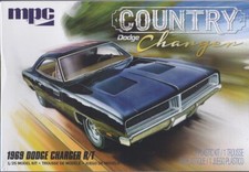 Dodge Country Caricabatterie 1969 Nero Kit Modellismo Plastica Auto 1:25 MPC