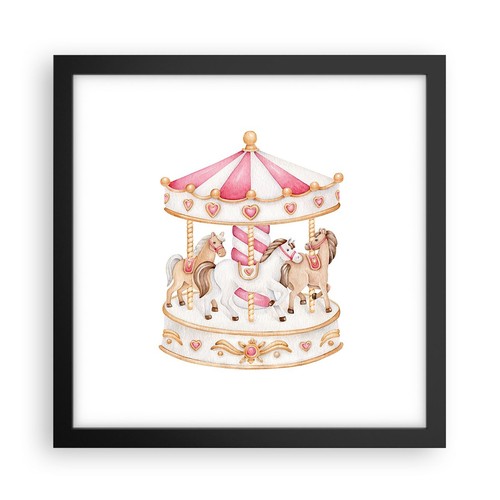 Poster 30x30cm giostra - 30x30cm,