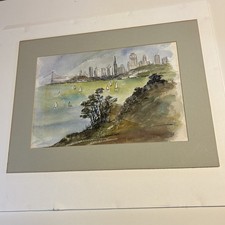 Quadro acquerello San Francisco di Rosemary Murphy Tapia