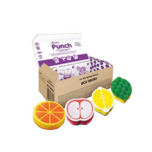 Vileda punch set spugne - da, 4