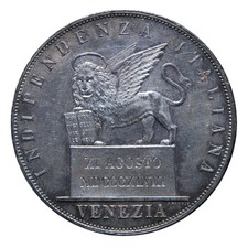 5 Lire 1848 II tipo - Venezia
