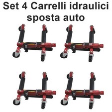Set 4 carrelli sposta auto