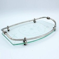 Vassoio vintage in vetro