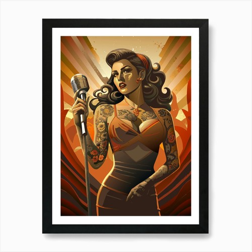 Pin girl stampa artistica - girl,