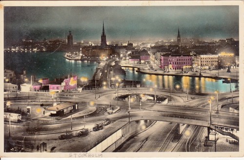 Old post card suede - old,