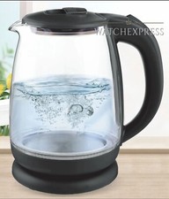 Bollitore Elettrico Acqua Calda 1,8L 1500W in Vetro Scalda Bevande Tisane Thè