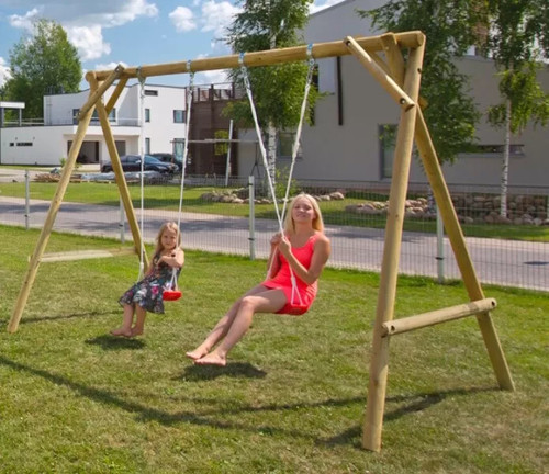 Altalena doppia minny legno - altalena,