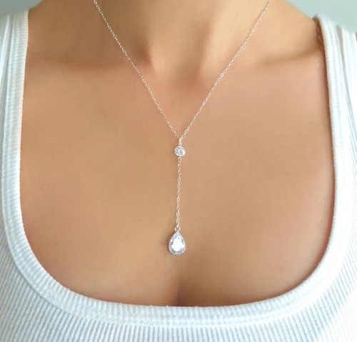 Collana con ciondolo goccia - con,