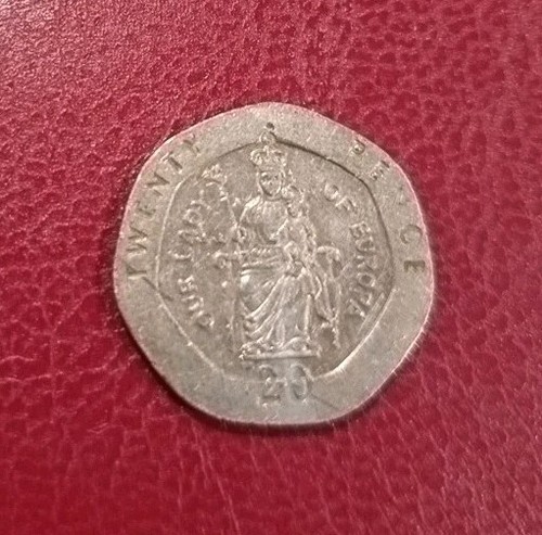Moneta 20p nostra - 20p, signora