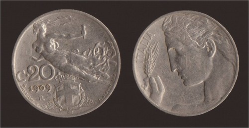 Centesimi 1909 liberta - 20,