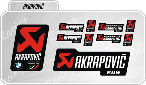 Kit adesivi akrapovic - 10,