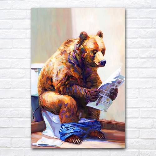 Quadro tela orso in - quadro, l'orso