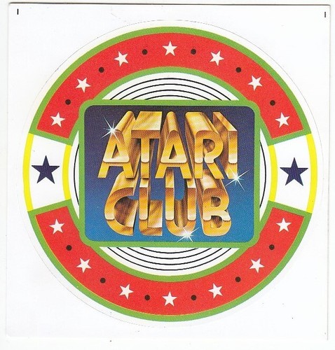 Adesivo atari club - atari, videogiochi