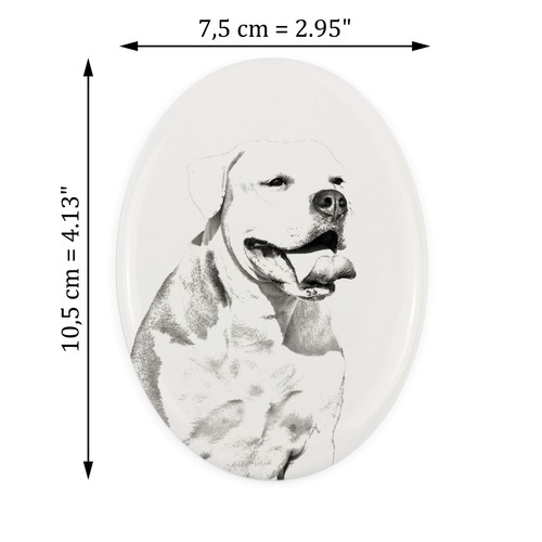 Bulldog americano lapide con