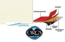 TESSUTO GOMMATO ORCA 215 "ICE WHITE" NEOPRENE/HYPALON 1000DN h150cm PER GOMMONI