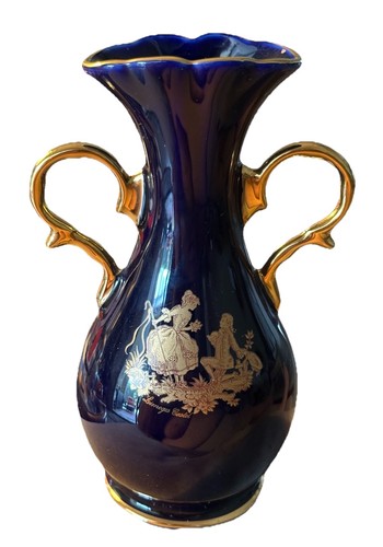 Vaso vintage limoges castel - vaso,
