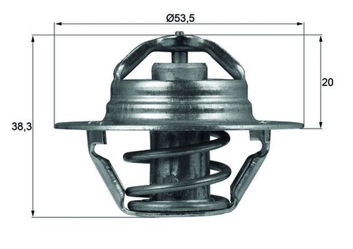 Mahle 82d termostato - mahle, 88