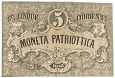 5 LIRE CORRENTI MONETA
