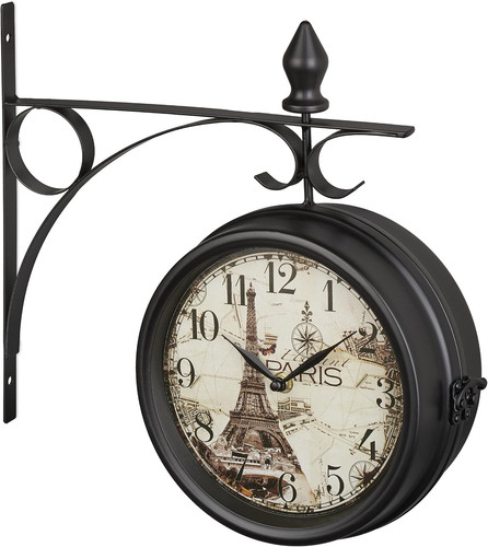 Orologio parete bifacciale - orologio,