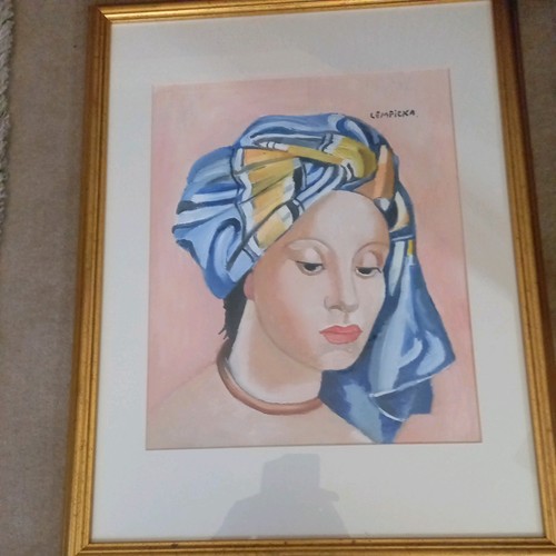 Quadro olio tamara lempicka - tamara,