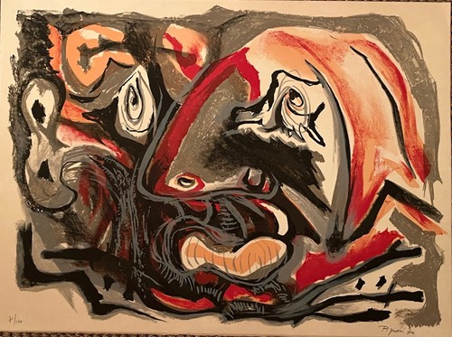 Lithographie edouard pignon - lithographie,