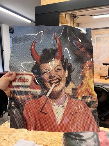 Quadro pop art deformato caos - art,