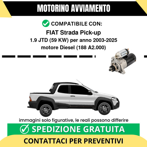 Motorino avviamento fiat - motorino,