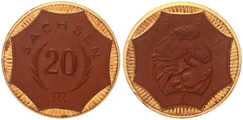 Sassonia weimar 20 marchi - -,