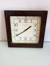 Orologio da parete al quarzo vintage con cornice in legno