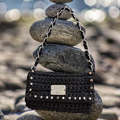 Borsa pochette fettuccia