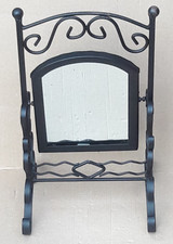 Specchiera Vintage Da Appoggio In Ferro Battuto
