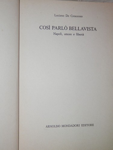 Cosi parlo bellavista - parlo,