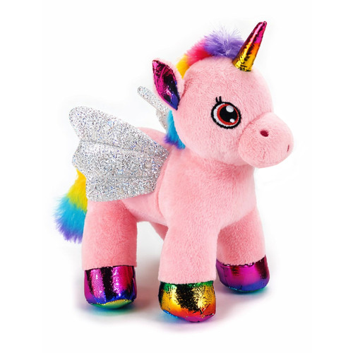 Peluche unicorno rosa 25 - rosa, cm