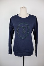 TRUSSARDI FELPA MAGLIA DONNA TG M WOMAN CASUAL VINTAGE SPORT SWEATSHIRT FELPATA