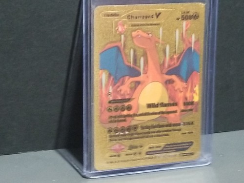 Carta pokemon charizard gold - charizard, v