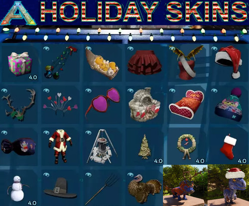 Ark holiday skins - ark,