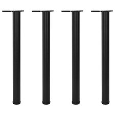 4x Gambe Nere in Ferro Zincato