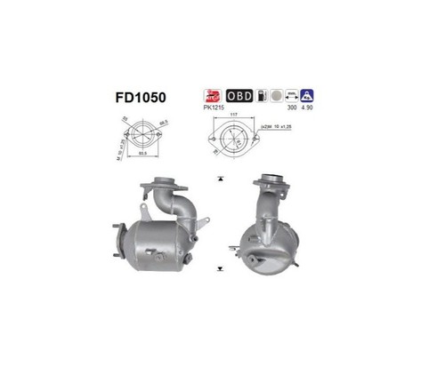 Filtro antiparticolato - 66, kw