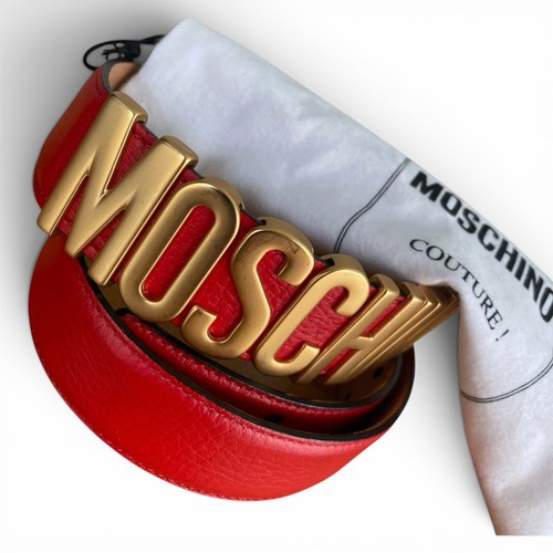 Authentic moschino red leather - authentic,