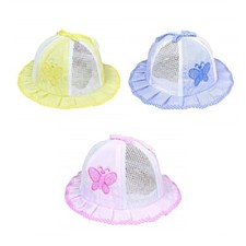 Cappello Bambina Cappellino Bimba Neonata Traforato Estate Estivo Farfalla
