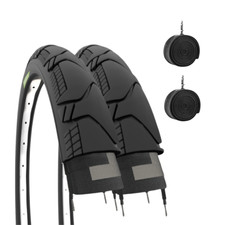 2 COPERTONI 700X45 C + CAMERE PNEUMATICI DEMI SLICK GRAVEL BIKE ADULTO TREKKING