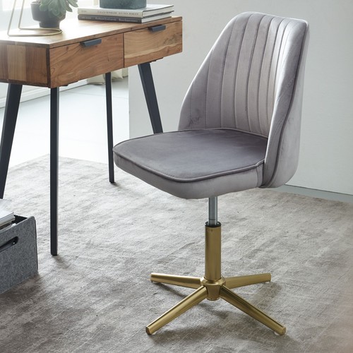 Finebuy sedia girevole - sedia, grigio