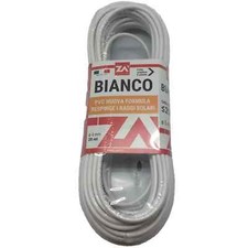 CAVO FILO STENDIBIANCHERIA CAVO STENDIPANNI 20MT IN ACCIAIO OTTONATO PVC BIANCO