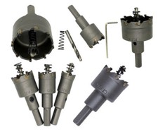 FRESE A TAZZA CON PUNTA PER TRAPANO MURO METALLO LEGNO ACCIAIO DA 20 A 80MM