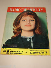 TV RADIOCORRIERE=1961/6=MILVA=GORNI KRAMER MUSIC HALL GIARDINI D'INVERNO=