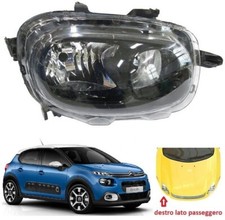 FARO FANALE PROIETTORE DX H7-H7 CITROEN C3 DAL 2016 AL 2020 NUOVO