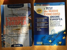 LOTTO 2 LIBRI DI TEST PER CONCORSI SULL'UNIONE EUROPEA EPSO - SIMONE, ALPHA TEST